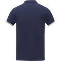 Navy - Back - Elevate Mens Morgan Short-Sleeved Polo Shirt
