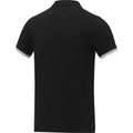 Solid Black - Lifestyle - Elevate Mens Morgan Short-Sleeved Polo Shirt
