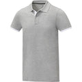 Heather Grey - Side - Elevate Mens Morgan Short-Sleeved Polo Shirt
