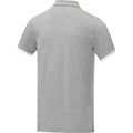 Heather Grey - Lifestyle - Elevate Mens Morgan Short-Sleeved Polo Shirt