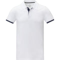 White - Front - Elevate Mens Morgan Short-Sleeved Polo Shirt