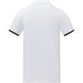 White - Back - Elevate Mens Morgan Short-Sleeved Polo Shirt