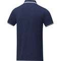 Navy - Lifestyle - Elevate Mens Amarago Short-Sleeved Polo Shirt
