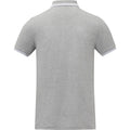 Heather Grey - Back - Elevate Mens Amarago Short-Sleeved Polo Shirt