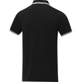 Solid Black - Lifestyle - Elevate Mens Amarago Short-Sleeved Polo Shirt