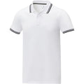 White - Side - Elevate Mens Amarago Short-Sleeved Polo Shirt