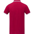 Red - Back - Elevate Mens Amarago Short-Sleeved Polo Shirt