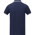 Navy - Back - Elevate Mens Amarago Short-Sleeved Polo Shirt