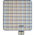 Khaki - Front - Bullet Sedum Checked Picnic Blanket