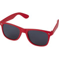 Red - Front - Unisex Adult Sun Ray Sunglasses