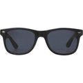 Solid Black - Back - Unisex Adult Sun Ray Sunglasses