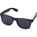 Solid Black - Front - Unisex Adult Sun Ray Sunglasses