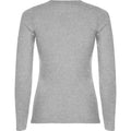 Grey Marl - Back - Roly Womens-Ladies Extreme Long-Sleeved T-Shirt