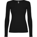 Solid Black - Front - Roly Womens-Ladies Extreme Long-Sleeved T-Shirt