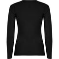 Solid Black - Back - Roly Womens-Ladies Extreme Long-Sleeved T-Shirt