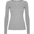 Grey Marl - Front - Roly Womens-Ladies Extreme Long-Sleeved T-Shirt