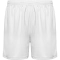 White - Front - Roly Childrens-Kids Player Sports Shorts