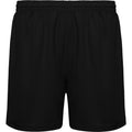 Solid Black - Front - Roly Childrens-Kids Player Sports Shorts