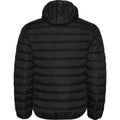 Solid Black - Back - Roly Mens Norway Quilted Insulated Jacket
