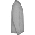 Grey Marl - Side - Roly Mens Estrella Long-Sleeved Polo Shirt