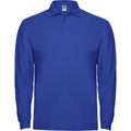 Royal Blue - Front - Roly Mens Estrella Long-Sleeved Polo Shirt