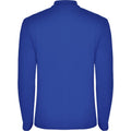 Royal Blue - Back - Roly Mens Estrella Long-Sleeved Polo Shirt