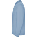 Sky Blue - Lifestyle - Roly Mens Estrella Long-Sleeved Polo Shirt