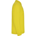 Yellow - Side - Roly Mens Estrella Long-Sleeved Polo Shirt