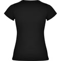 Solid Black - Back - Roly Womens-Ladies Jamaica Short-Sleeved T-Shirt