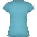 Turquoise - Back - Roly Womens-Ladies Jamaica Short-Sleeved T-Shirt