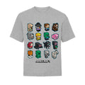 Heather Grey Marl - Front - Minecraft Childrens-Kids Block Graphic T-Shirt