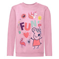 Pink - Front - Peppa Pig Girls Fun Long Sleeved T-Shirt