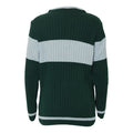 Green-Heather Grey - Back - Harry Potter Boys Slytherin Quidditch Knitted Jumper