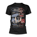 Black - Front - Earth Vs. The Flying Saucers Unisex Adult Poster T-Shirt