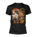 Black - Front - Kurt Cobain Unisex Adult Side Photo T-Shirt
