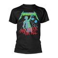 Black - Front - Metallica Unisex Adult And Justice For All Back Print T-Shirt