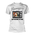 White - Front - Morrissey Unisex Adult Stop Watching The News T-Shirt