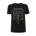 Black - Front - Metallica Unisex Adult Viking T-Shirt
