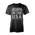 Black - Front - Bruce Springsteen Unisex Adult Born in the USA T-Shirt