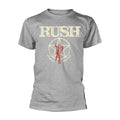 Grey - Front - Rush Unisex Adult American Tour 1977 T-Shirt