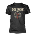 Black - Front - Rush Unisex Adult American Tour 1977 T-Shirt
