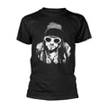 Black - Front - Kurt Cobain Unisex Adult Monochrome T-Shirt