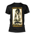 Black - Front - Pearl Jam Unisex Adult Choices T-Shirt