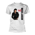 White - Front - Michael Jackson Unisex Adult Bad T-Shirt