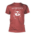 Red - Front - Morrissey Unisex Adult Face Logo T-Shirt