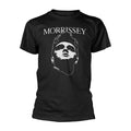 Black - Front - Morrissey Unisex Adult Face Logo T-Shirt