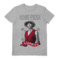 Grey - Front - One Piece Unisex Adult Live Action Luffy T-Shirt