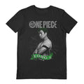 Black-Grey-Green - Front - One Piece Live Action Unisex Adult Roronoa Zoro Cotton T-Shirt