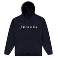 Black - Front - Friends Unisex Adult Logo Hoodie