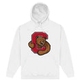 White - Front - Cornell University Unisex Adult Bear Hoodie